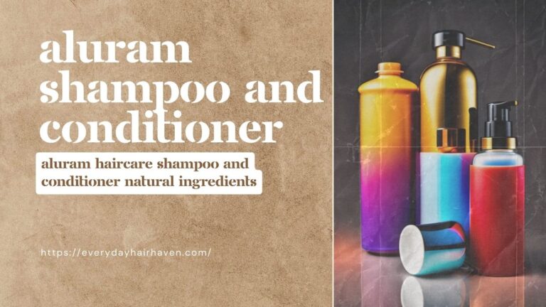 Aluram Haircare Shampoo and Conditioner Natural Ingredients