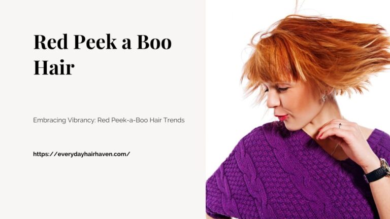 Embracing Vibrancy: Red Peek-a-Boo Hair Trends