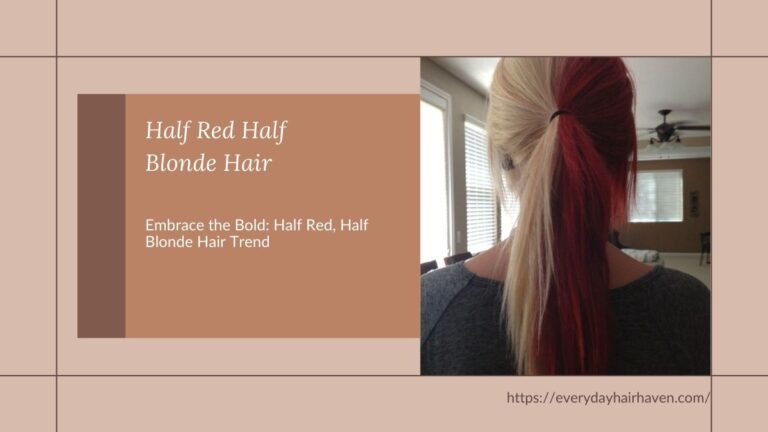 Embrace the Bold: Half Red, Half Blonde Hair Trend