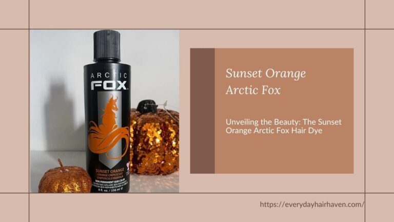 Unveiling the Beauty: The Sunset Orange Arctic Fox Hair Dye