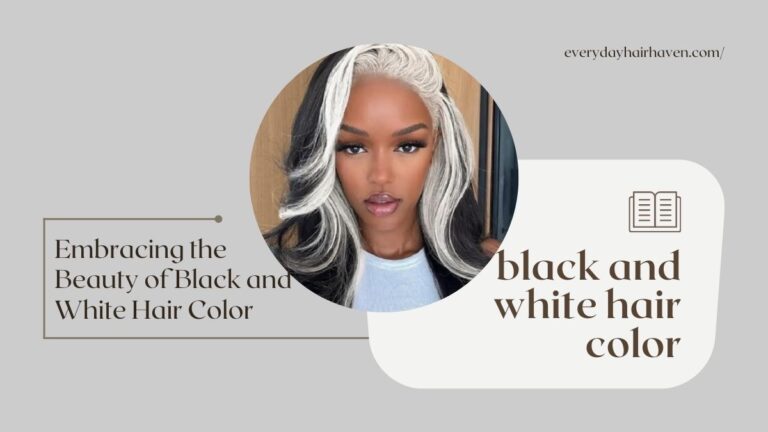 Embracing the Beauty of Black and White Hair Color