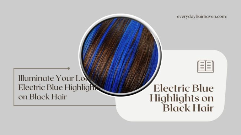 Illuminate Your Look: Electric Blue Highlights on Black Hair