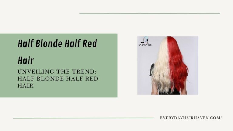 Unveiling the Trend: Half Blonde Half Red Hair